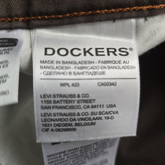 Dockers Men’s Brown Straight Fit Pants 38x30 - Picture 6 of 8